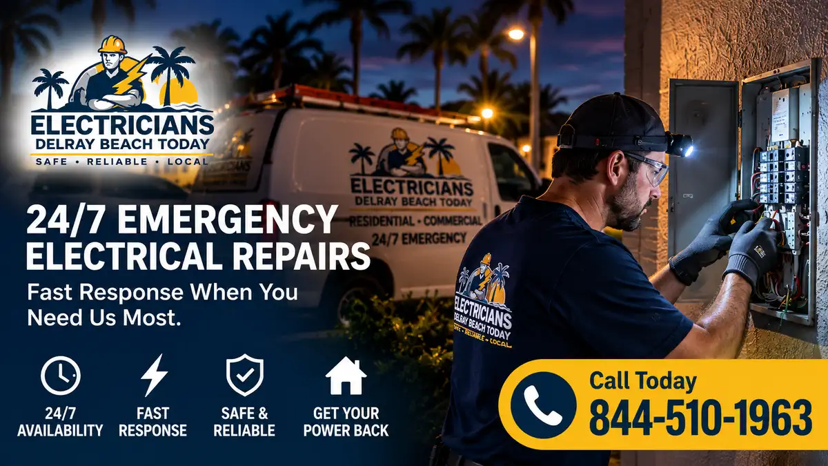 24/7 Emergency Electrical Repairs in progress